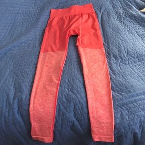 Small Two Toned Coral Gymshark Leggings